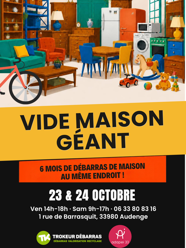 Vide maison géant - 6 mois de débarras au même endroit