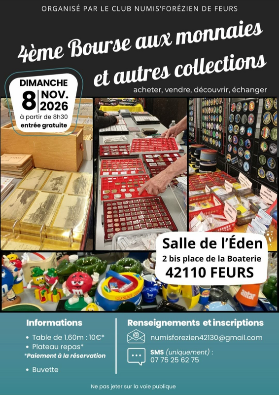 4ème bourse aux monnaies et autres collections