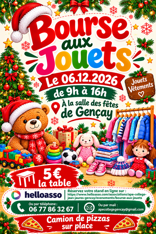 Bourse aux jouets et vêtements
