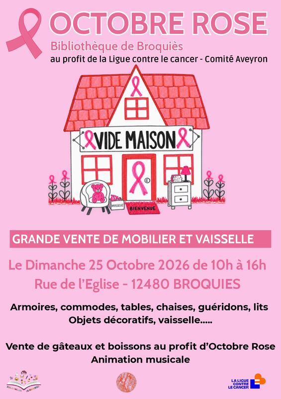 Braderie au profit d'octobre rose