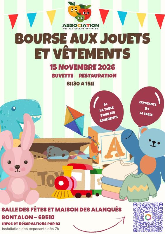Bourse aux jouets et vêtements