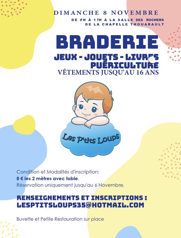 Braderie jouets, livres, puériculture, vêtements