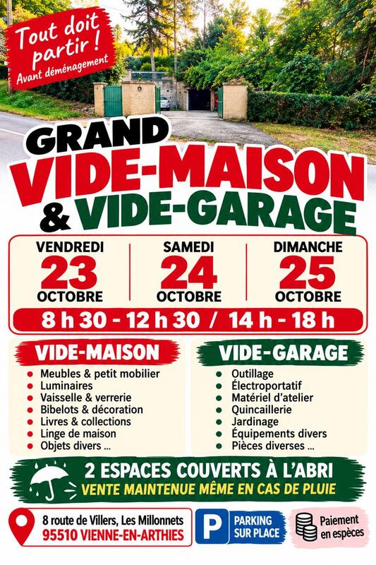 Grand vide maison &amp; vide garage