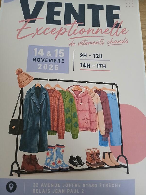 Braderie spéciale vêtements chauds