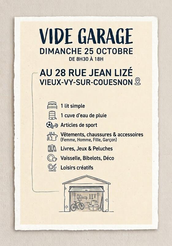 Vide garage