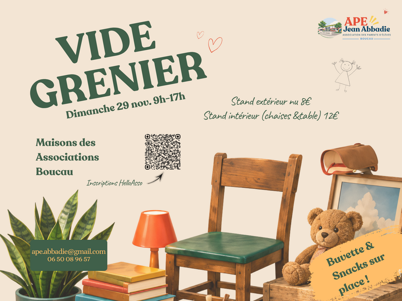Vide grenier ape abbadie