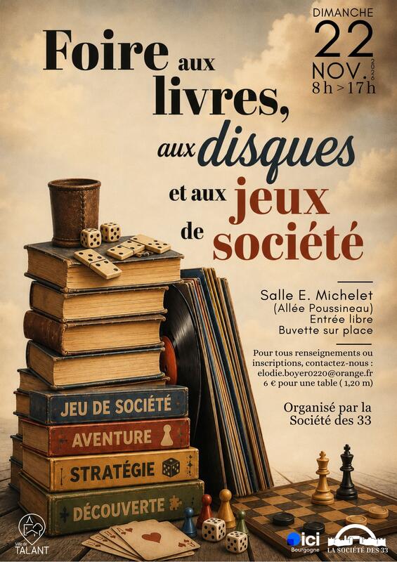 Foire aux livres - disques - jeux de société