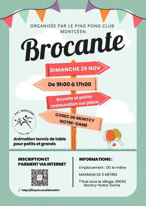 Brocante intérieure à montcy notre dame