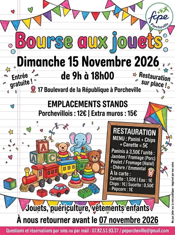 Bourses aux jouets et puériculture