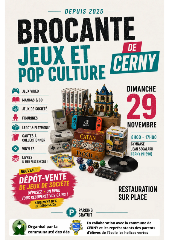 Dépot - vente jeux de société