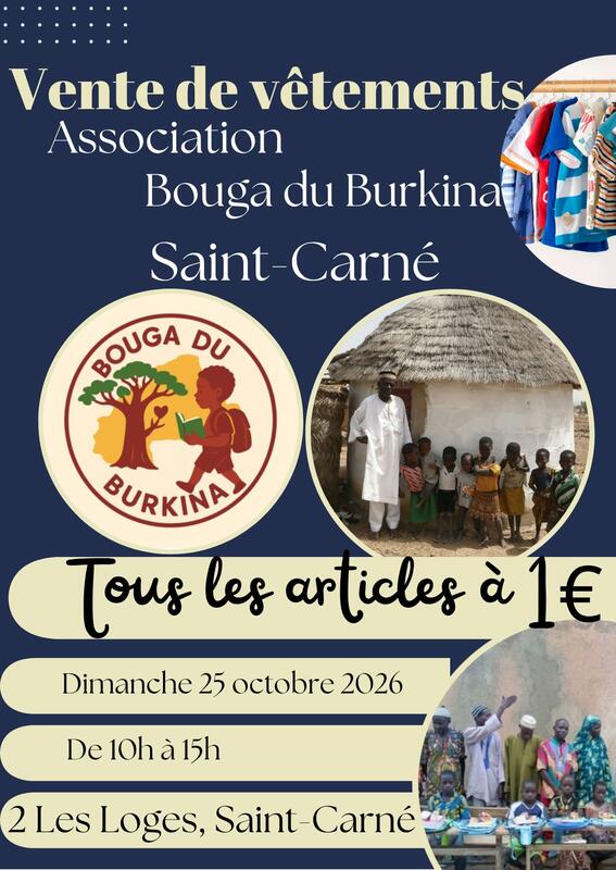 Vente de vêtements de bouga du burkina