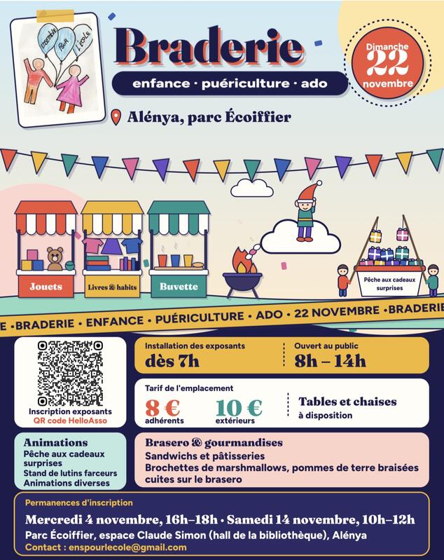 Braderie enfance · puériculture · ado