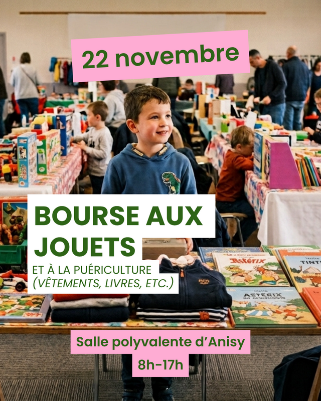 Bourse aux jouets - puériculture - vêtements - livres