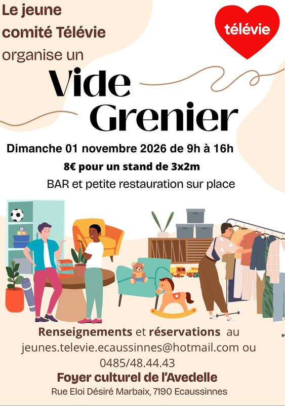 Vide dressing au profit du télévie