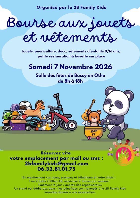 Bourse aux jouets et vêtements