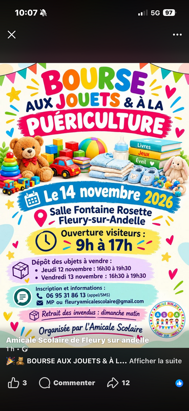 Bourse aux jouets et puériculture
