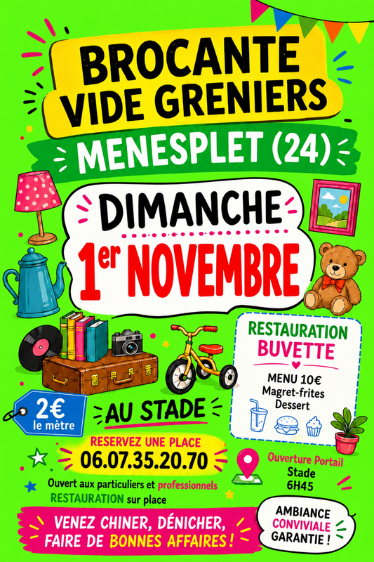 Vide greniers du foot