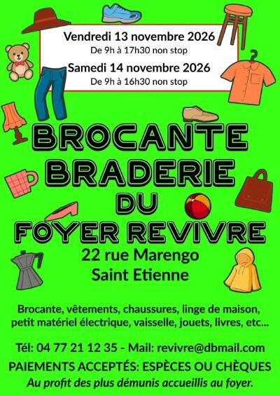 Brocante braderie du foyer revivre