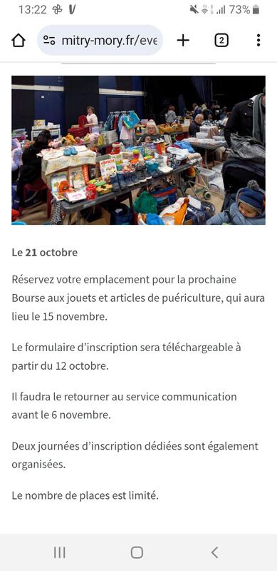 Bourse aux jouets - puériculture