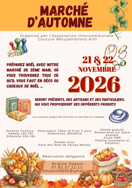 Marché de l'automne - marché de 2ème main
