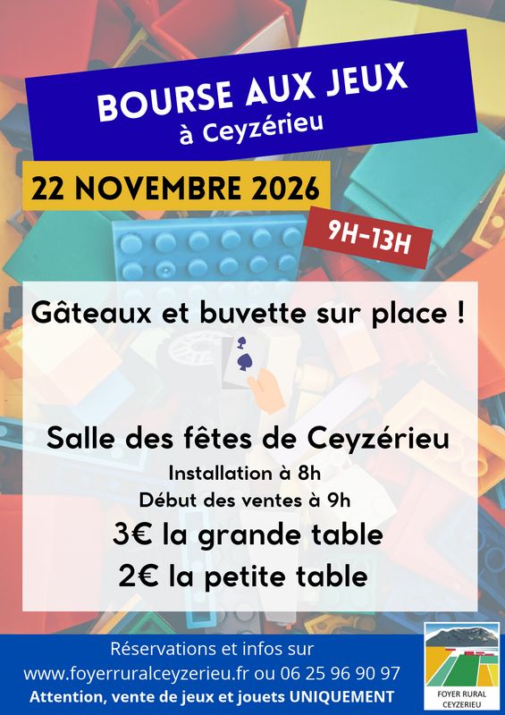 Bourse aux jeux du foyer rural