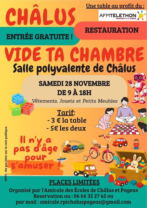 Vide ta chambre de l'amicale laïque des écoles