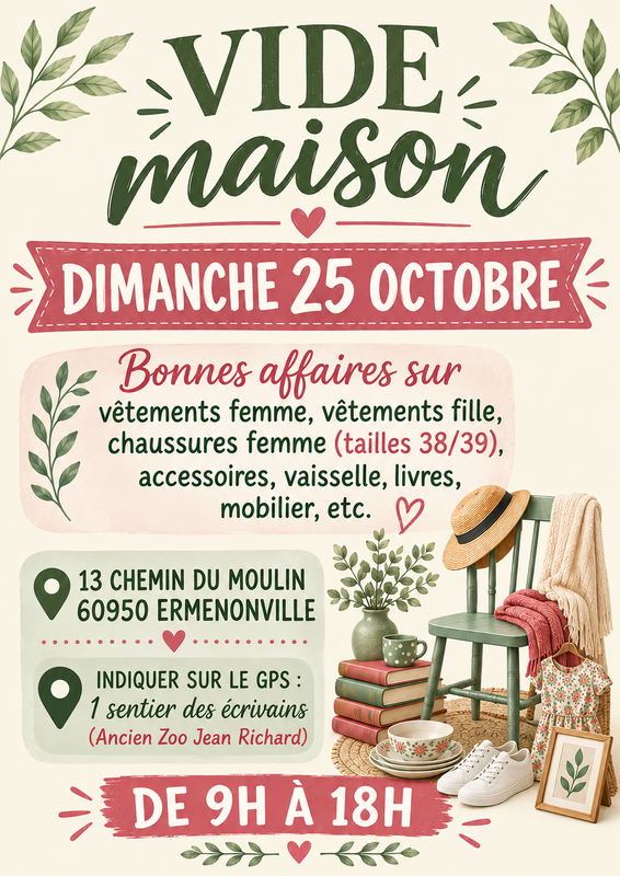 Vide maison de particulier