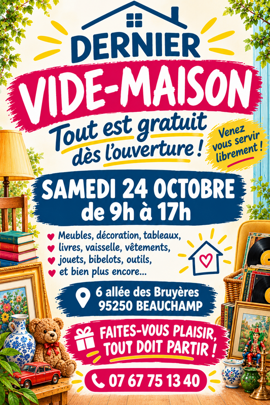 Vide-maison tout gratuit