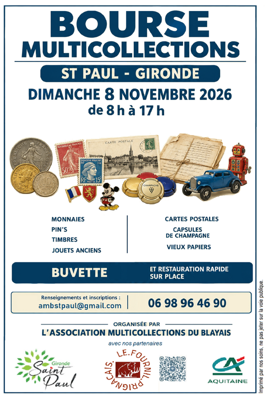 Bourse multicollections du blayais