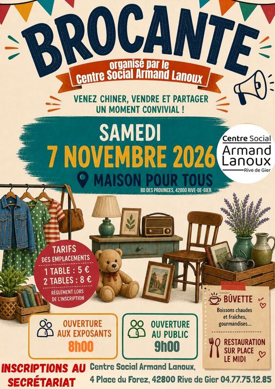 Vide grenier du centre social armand lanoux