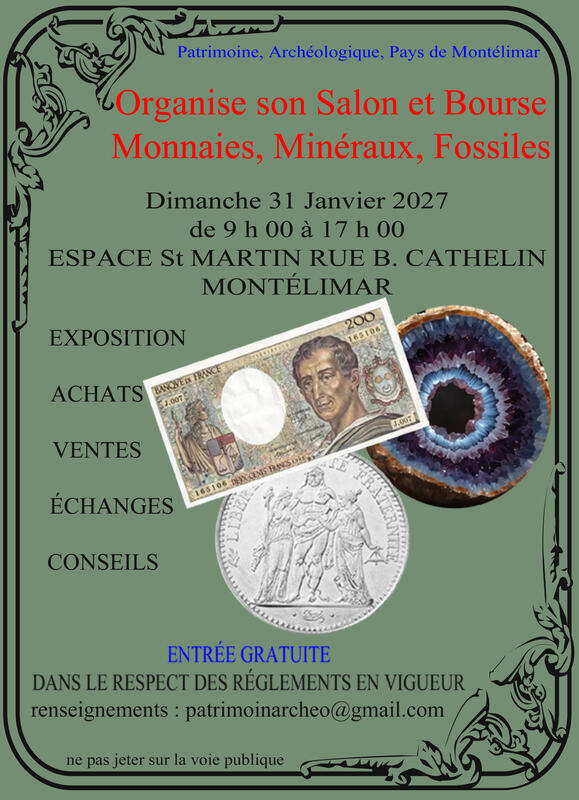 Salon monnaies, minéraux et fossiles