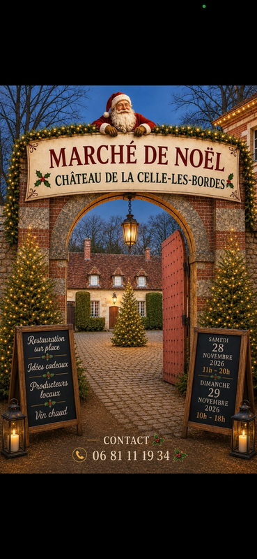 Marché de noël dans la cour du château