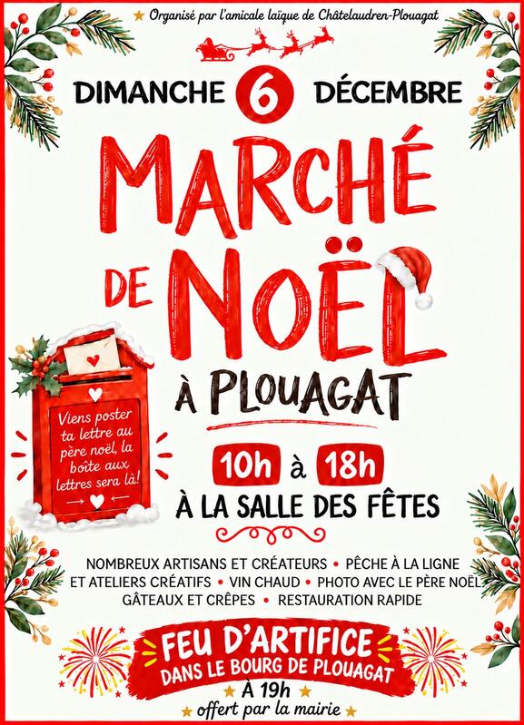 Marché de noël de l'amicale laïque de châtelaudren plouagat