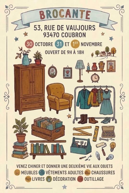 Vide-maison / brocante à coubron !