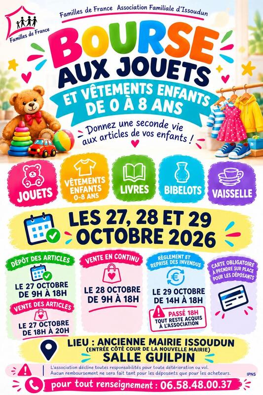 Bourse aux jouets, puériculture, cadeaux