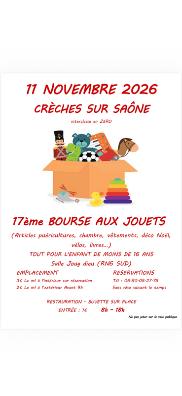 Bourse aux jouets et puériculture