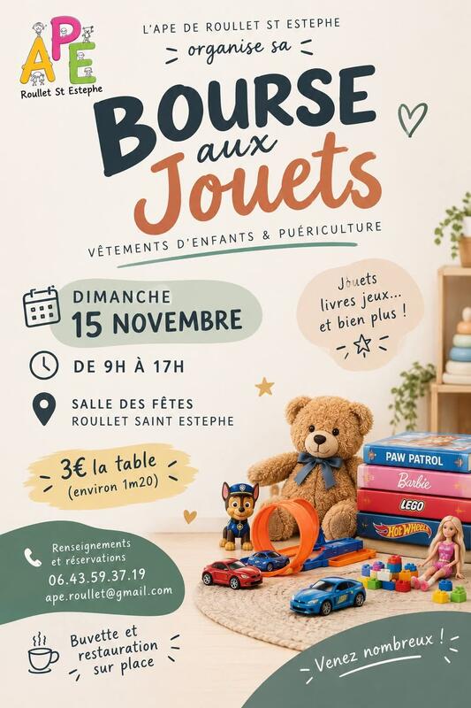 Bourse aux jouets, puériculture et vêtements d'enfants
