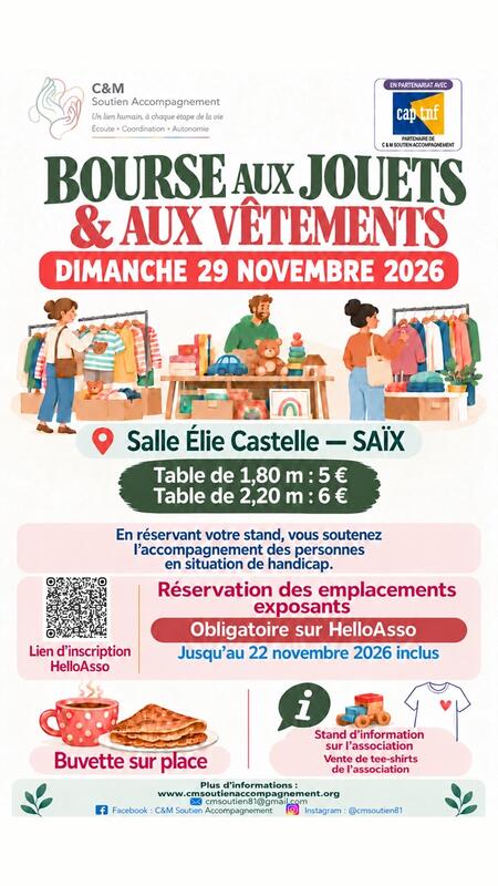 Bourse aux jouets et aux vêtements