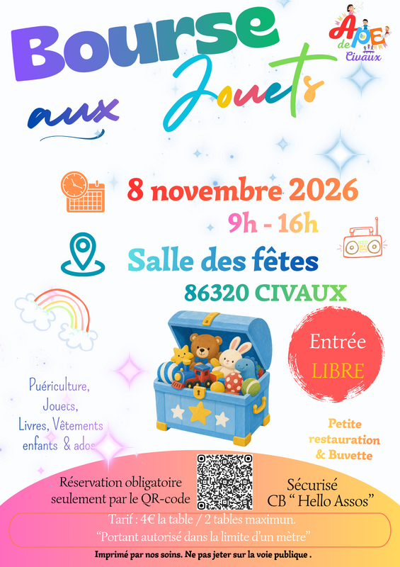 Bourse aux jouets