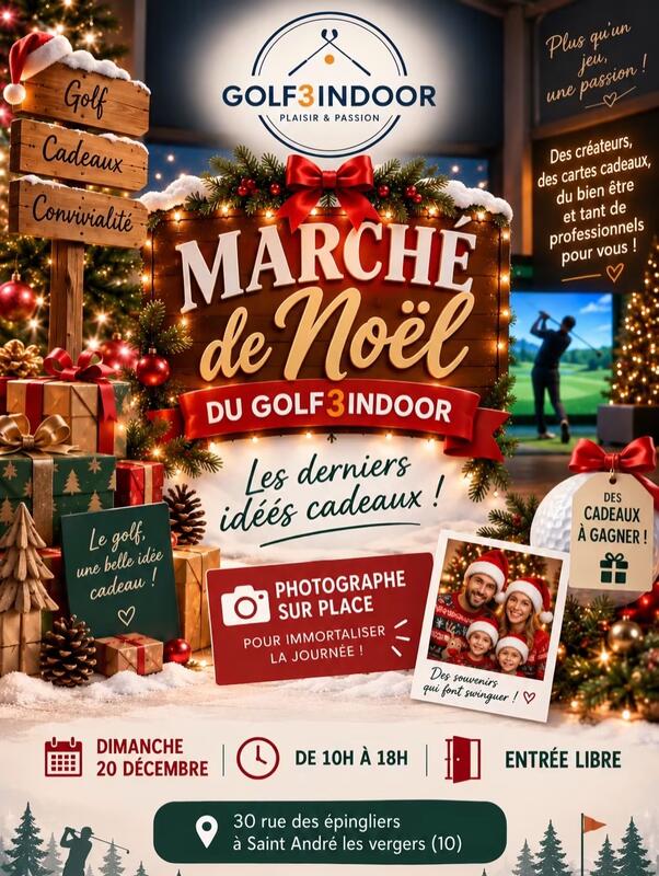 Marché de noël du golf3indoor