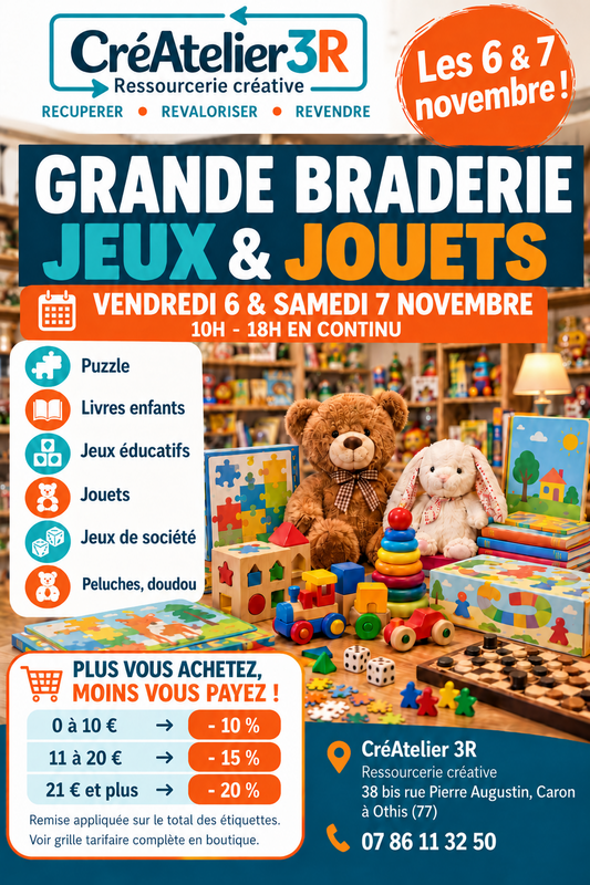 Grande braderie aux jouets