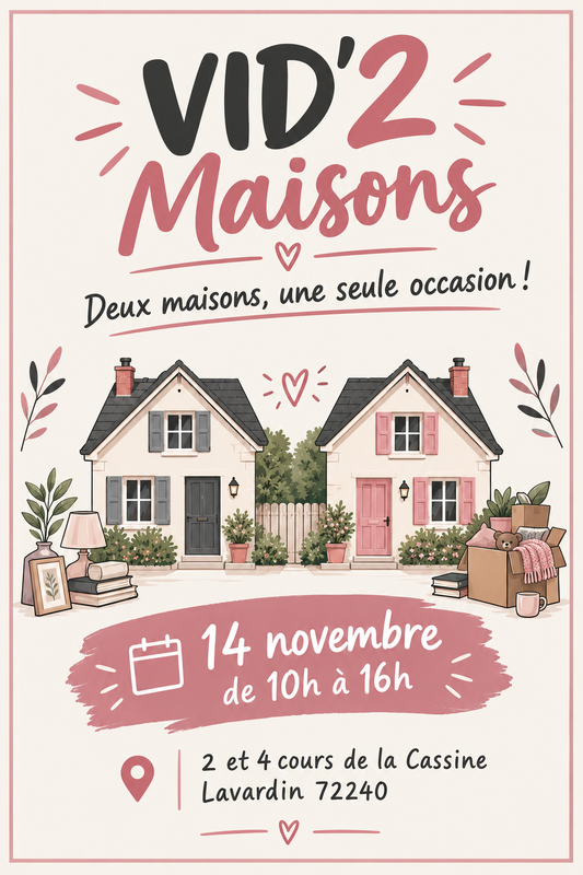 Vide de 2 maisons