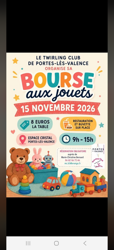 Bourse jouets twirling bâton
