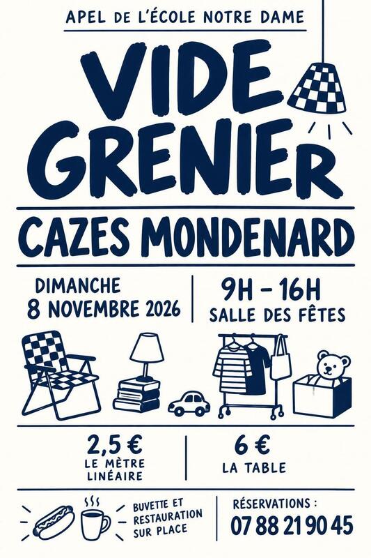 Vide grenier apel école notre dame