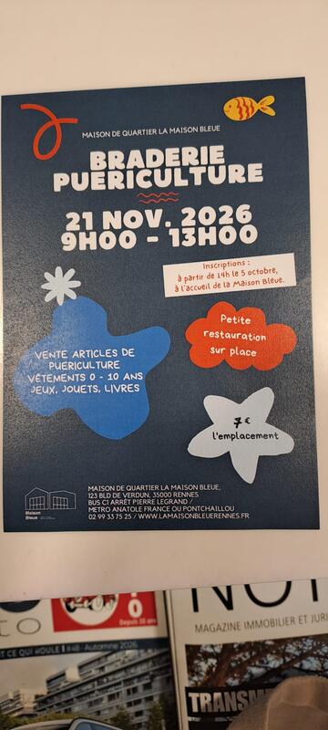 Bourse aux jouets - puériculture