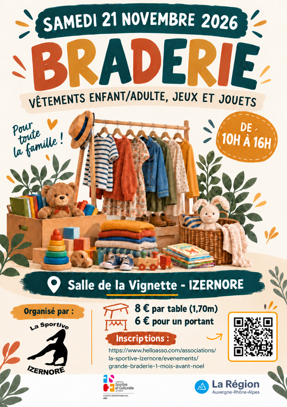 Braderie vêtements enfants/adultes, jeux et jouets