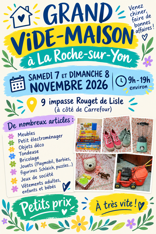 Grand vide maison la roche-sur-yon
