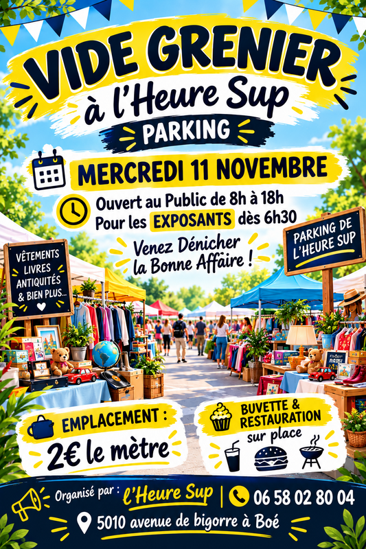 Vide grenier du 11 novembre 2026