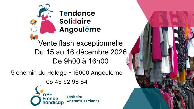 Braderie solidaire de vêtements de seconde main
