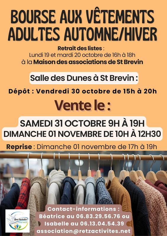 Bourse aux vêtements adultes